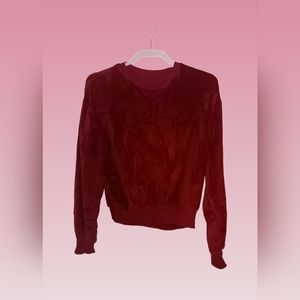 💎Velvet-feel, Red sweatshirt, Size Unknown